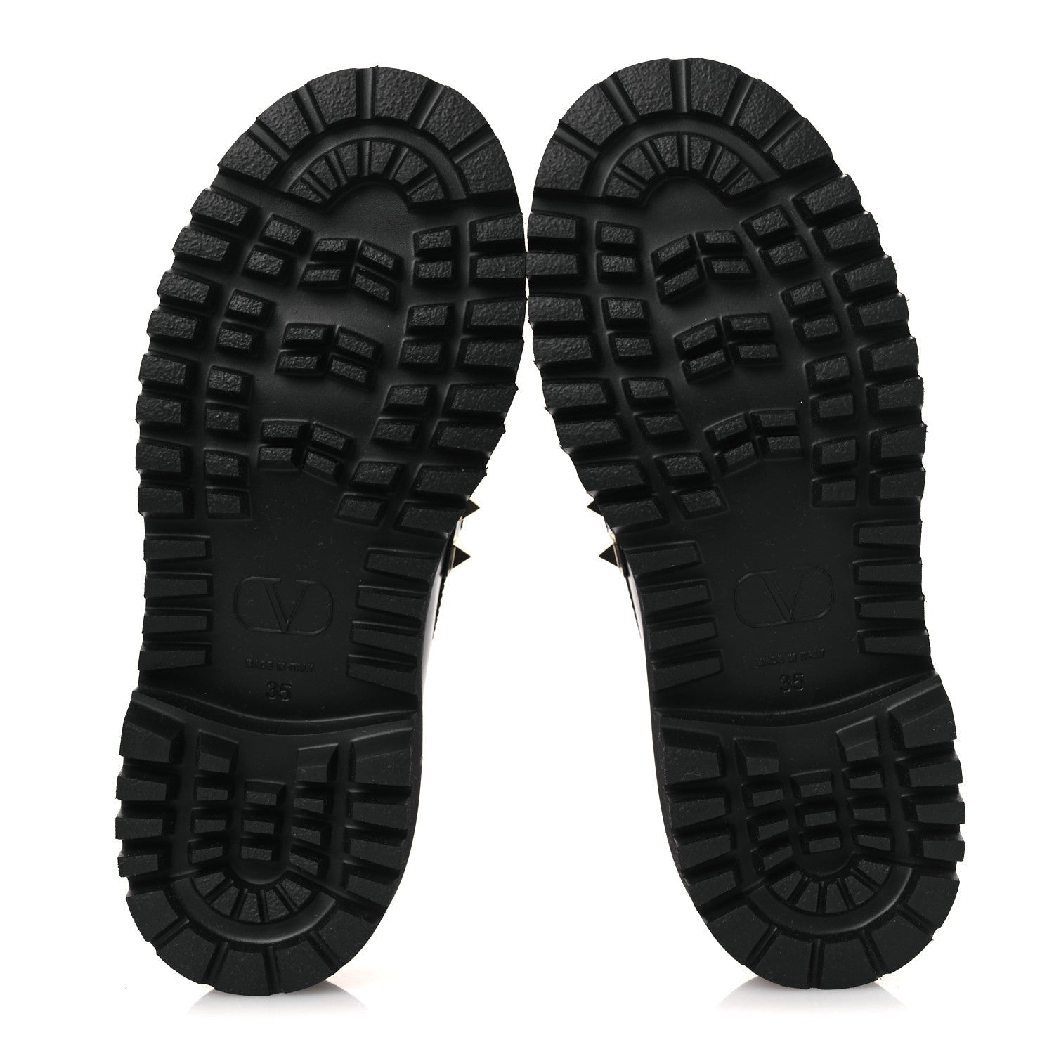 CALFSKIN ROCKSTUD LOAFERS BLACK