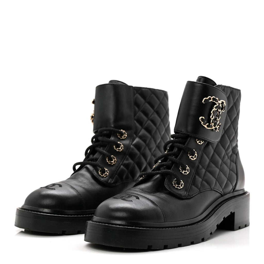 CALFSKIN CAP TOE CC RIDING BOOTS BLACK