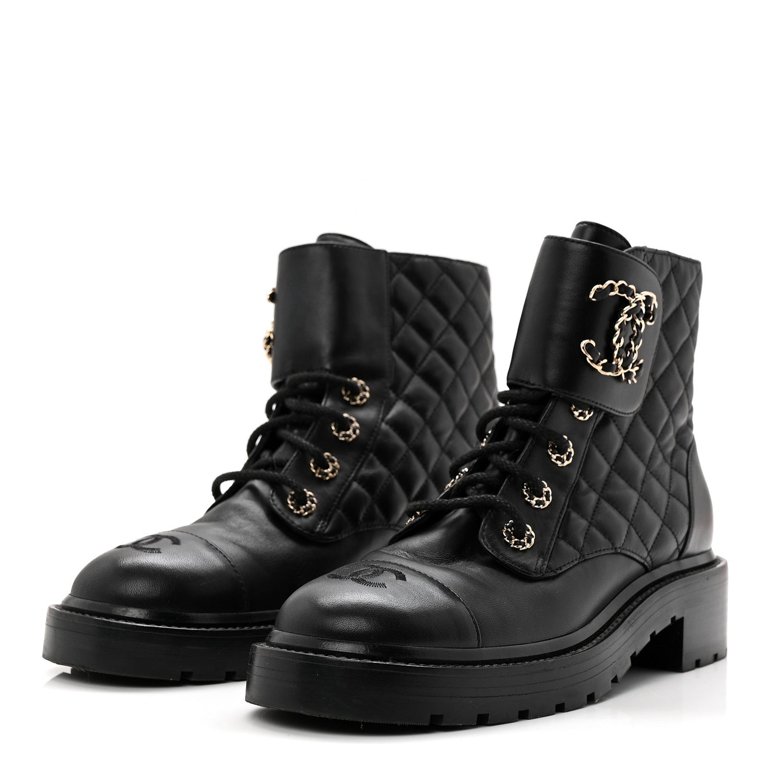 CALFSKIN CAP TOE CC RIDING BOOTS BLACK
