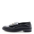 LAMBSKIN QUILTED CC TURNLOCK LOAFERS NAVY