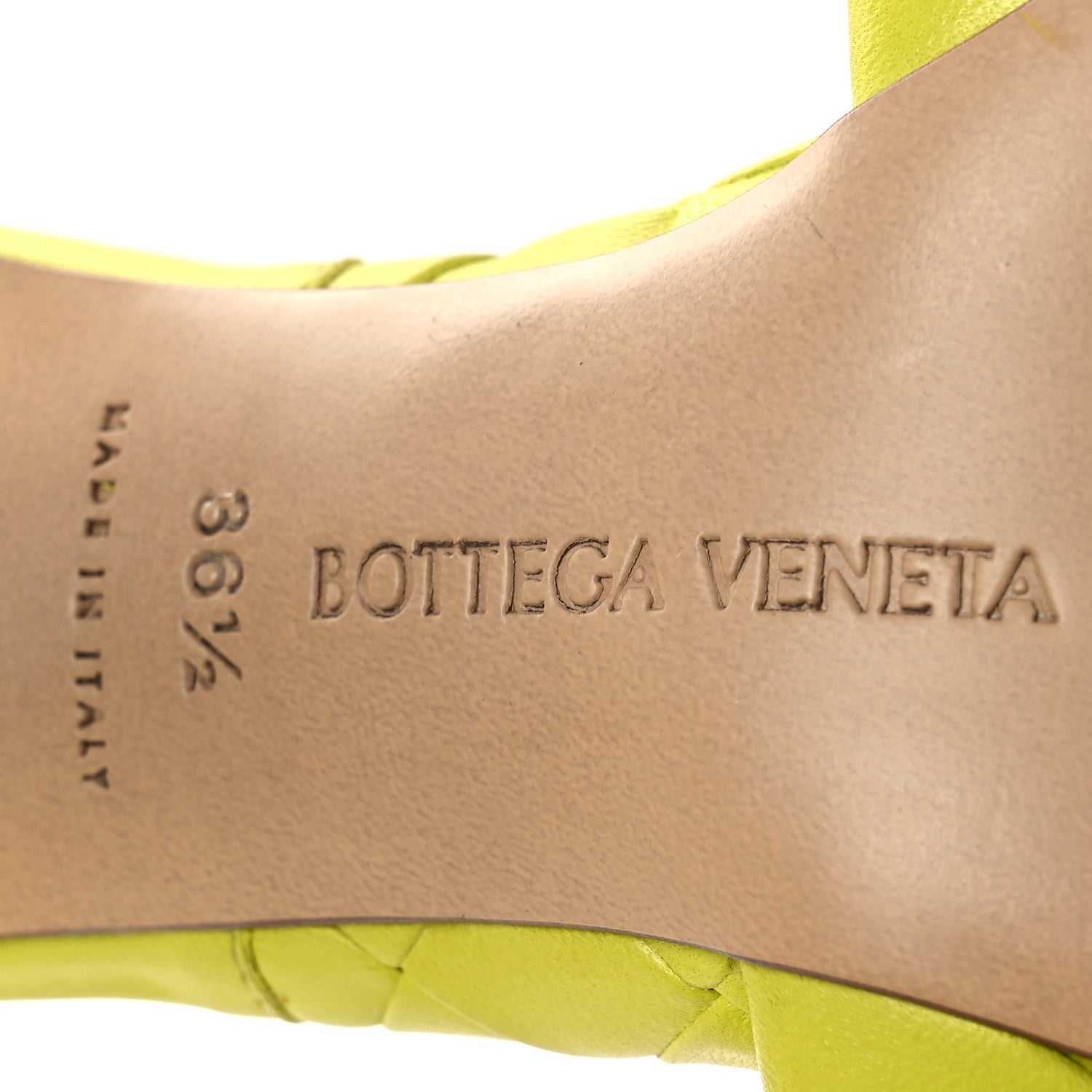NAPPA MAXI INTRECCIATO LIDO 90MM MULE SANDALS KIWI
