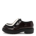 SPAZZOLATO ROIS MONOLITH 55MM DERBY LOAFERS DARK BROWN BLACK