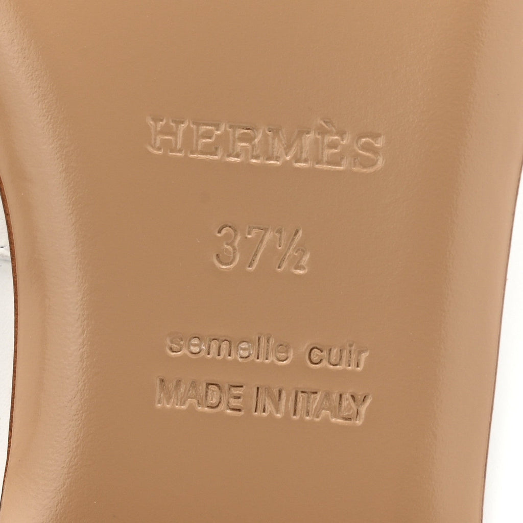 CALFSKIN OZ MULES WHITE