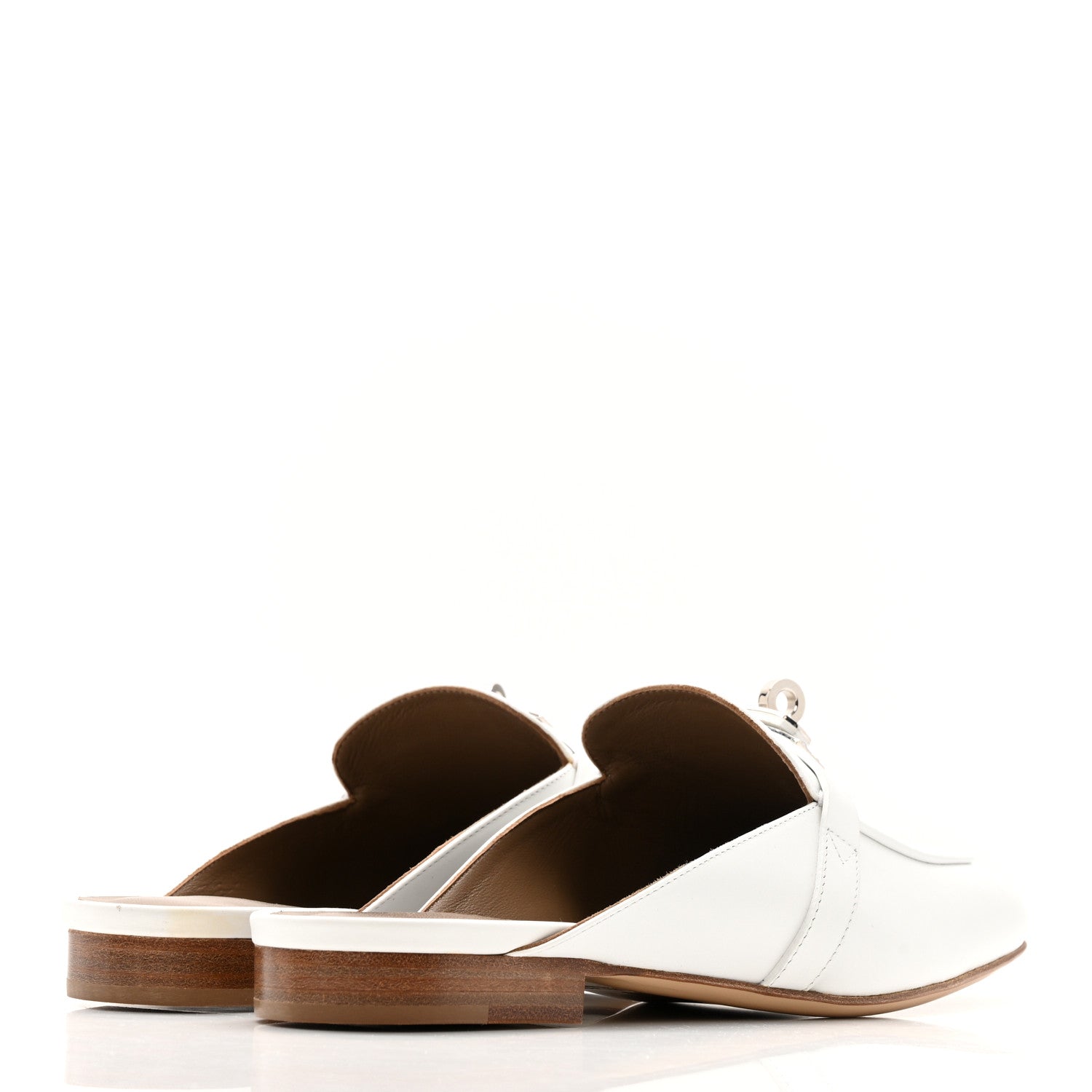 CALFSKIN OZ MULES WHITE