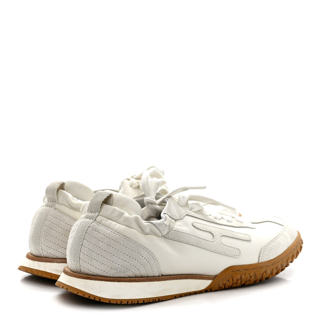 NAPPA SUEDE GOATSKIN JET SNEAKERS WHITE
