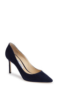 JIMMY CHOO ROMY 85 PUMP IN BLACK SUEDE