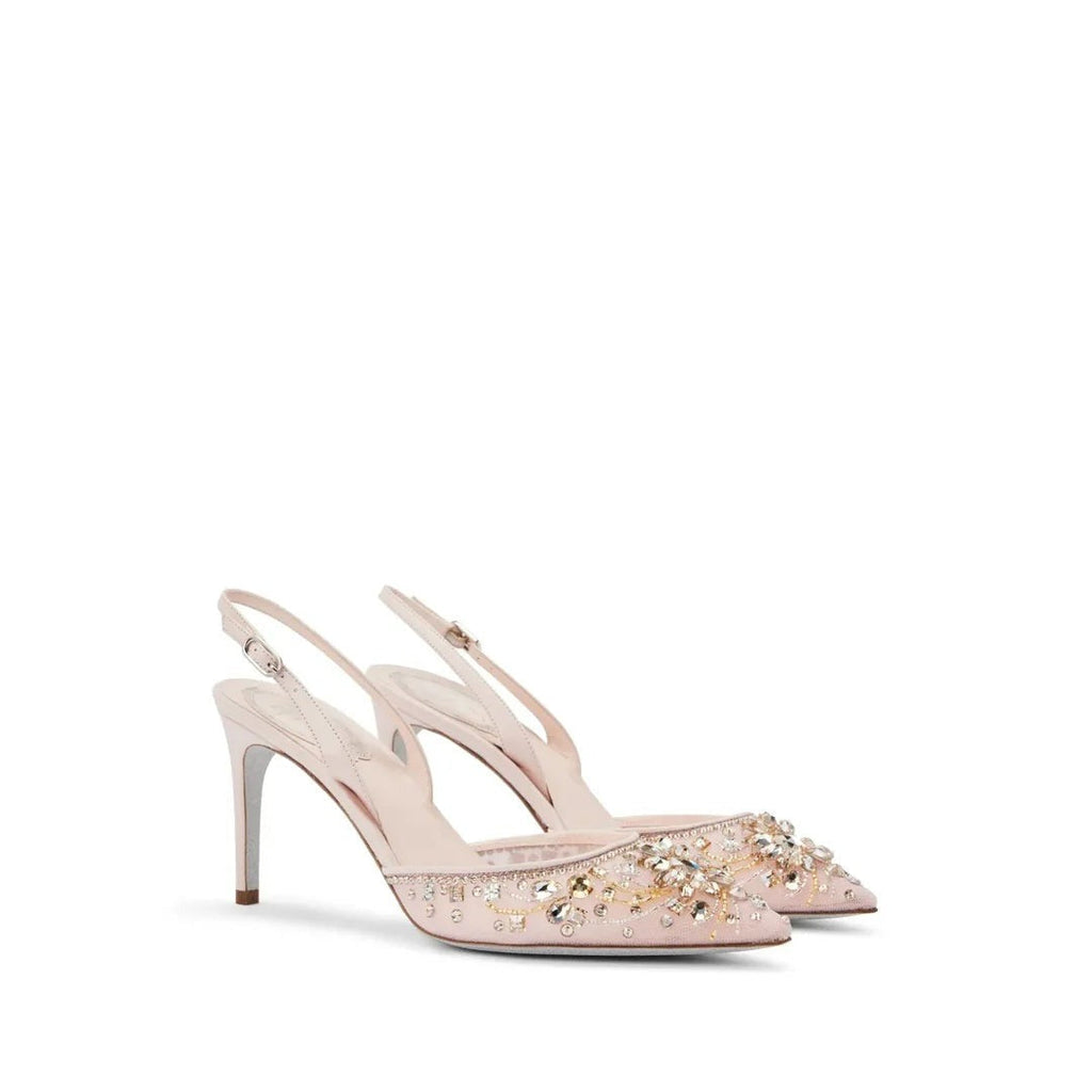 René Caovilla Cinderella 110mm Slingback Pump - Pink