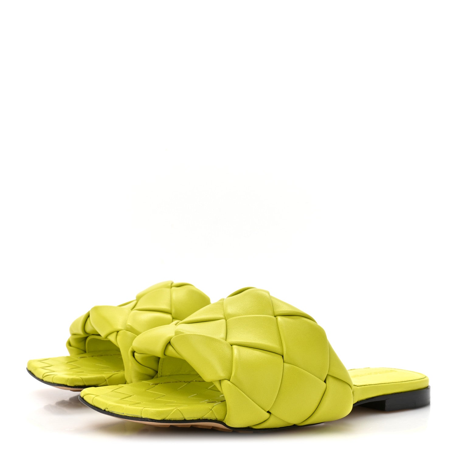 NAPPA MAXI INTRECCIATO LIDO FLAT SANDALS KIWI