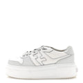 SUEDE VITELLO FENDI LOGO MATCH LOW TOP SNEAKERS CREAM TOBACCO BLACK