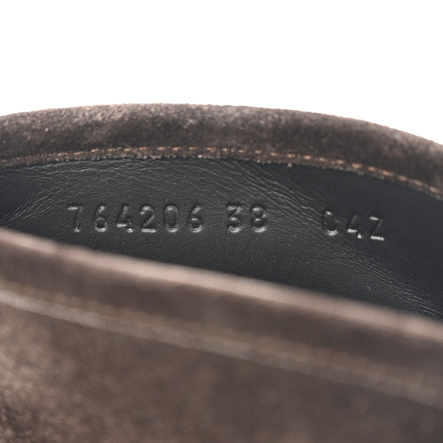 SUEDE HORSEBIT ANKLE BOOTS DARK BROWN
