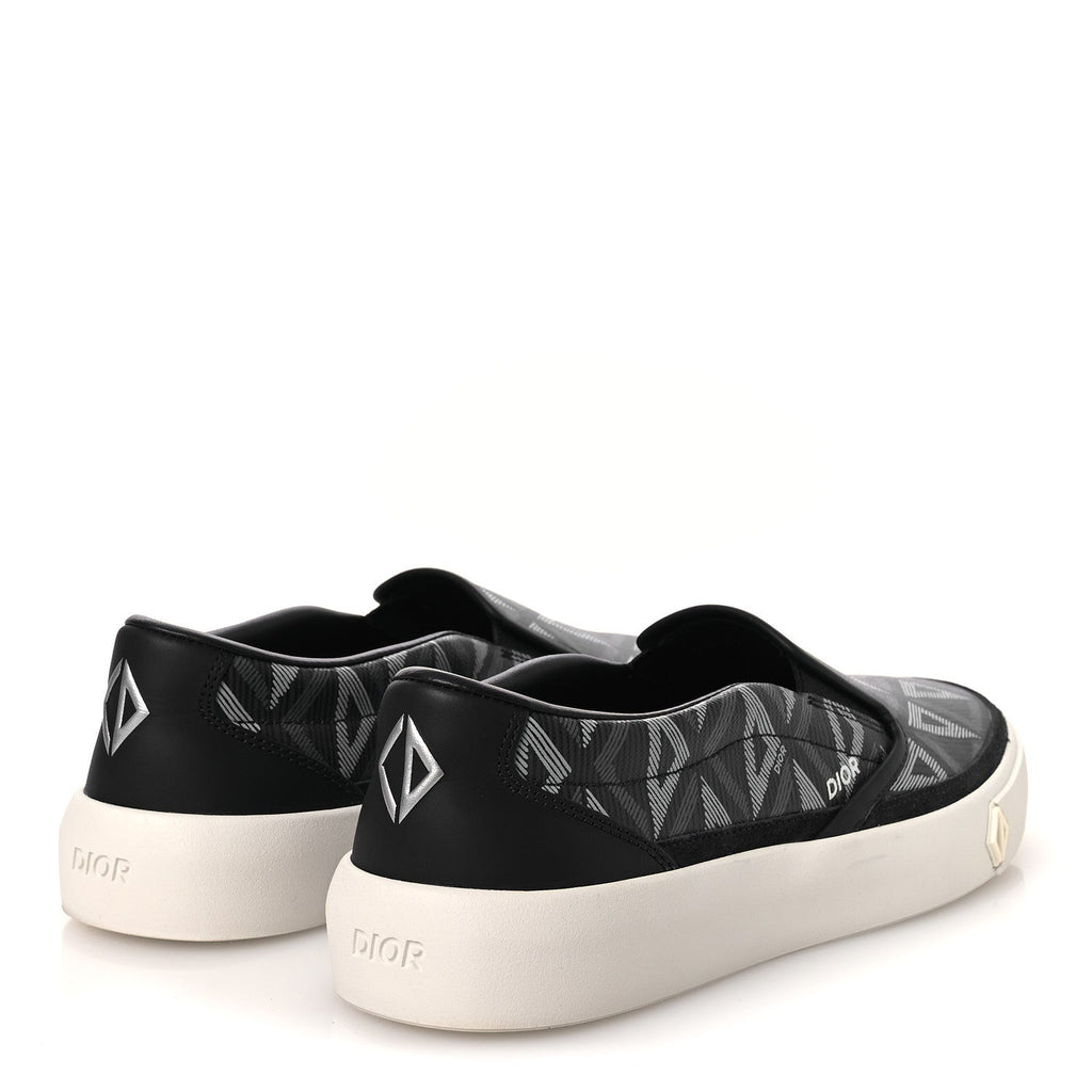 CANVAS CD DIAMOND MENS SLIP ON SNEAKERS NAVY