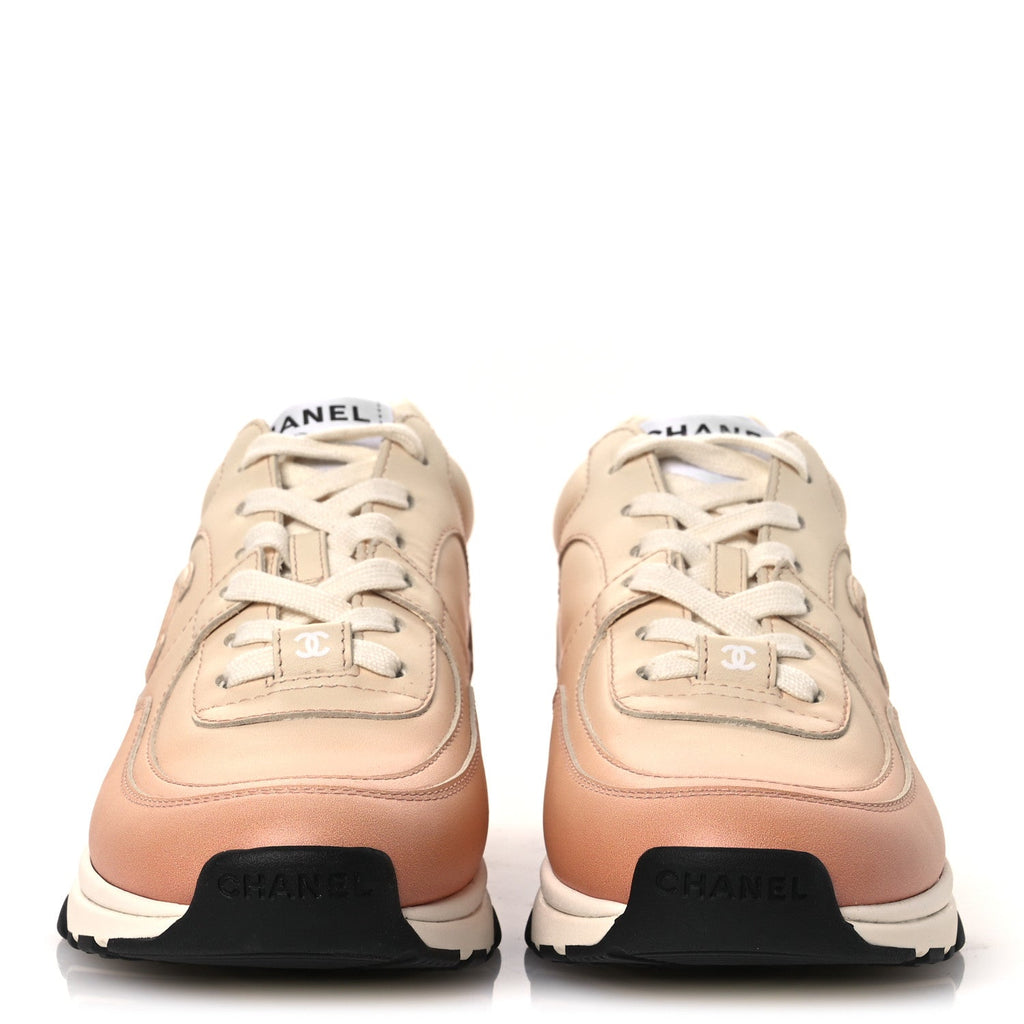 GRADIANT CALFSKIN CC WOMENS SNEAKERS LIGHT ORANGE