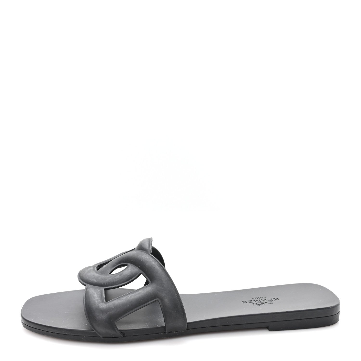 RUBBER ALOHA SANDALS BLACK