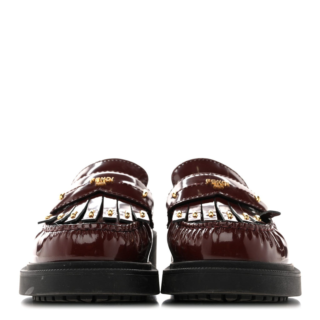 VITELLO FILO FRINGE LOAFERS RED