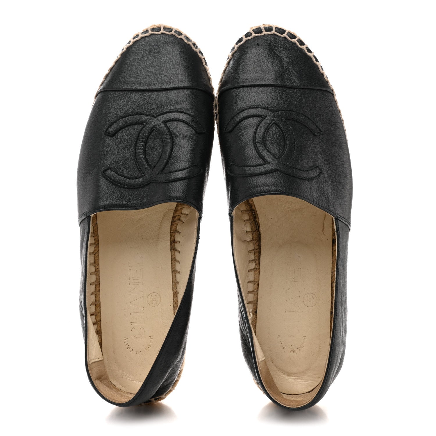 LAMBSKIN CC ESPADRILLES DARK NAVY