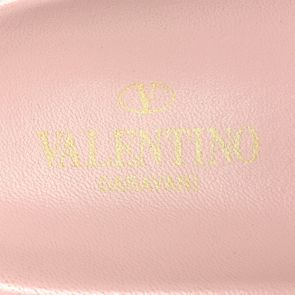 SILK CORD CALFSKIN ROCKSTUD ROPE ESPADRILLE WEDGE SANDALS PINK