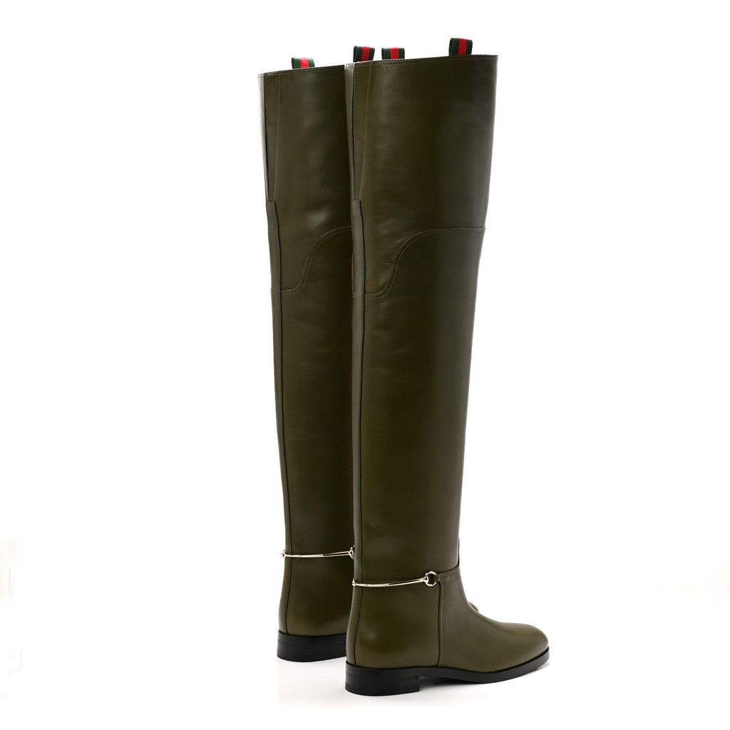 MAROT LUX SLIM HORSEBIT OVER THE KNEE LUSCIOUS GREEN