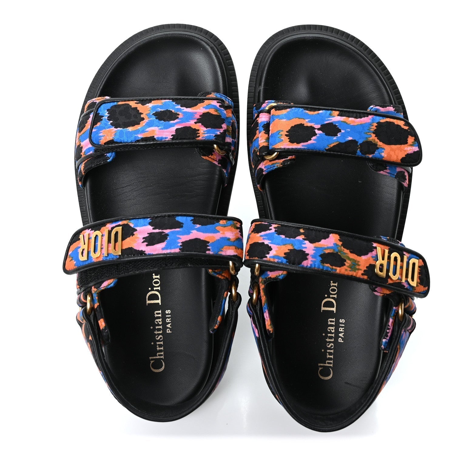 TECHNICAL FABRIC MIZZA PRINT DIORACT SANDALS MULTICOLOR
