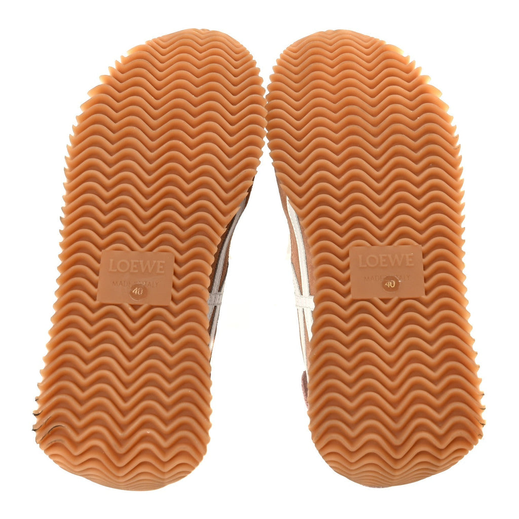NYLON SUEDE FLOW RUNNER SNEAKERS POWDER
