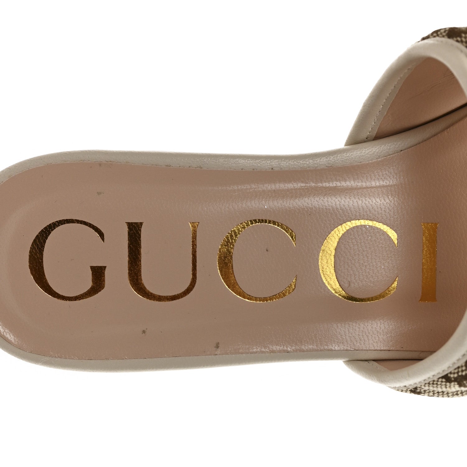 MONOGRAM MATELASSE DIAGONAL GG MARMONT FLAT SLIDE SANDALS BEIGE EBONY MYSTIC WHITE