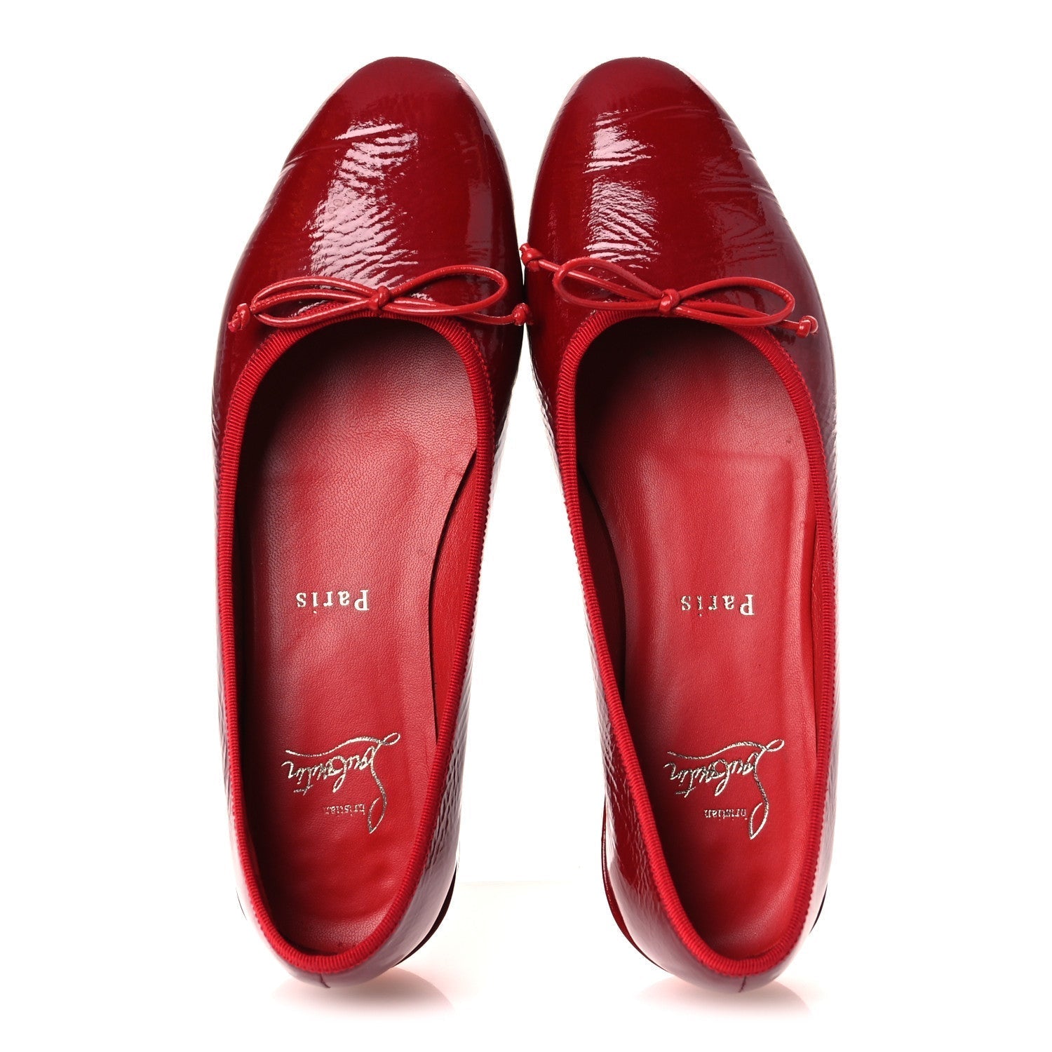 PATENT SWEETIE JANE BALLERINA FLATS LOUBI