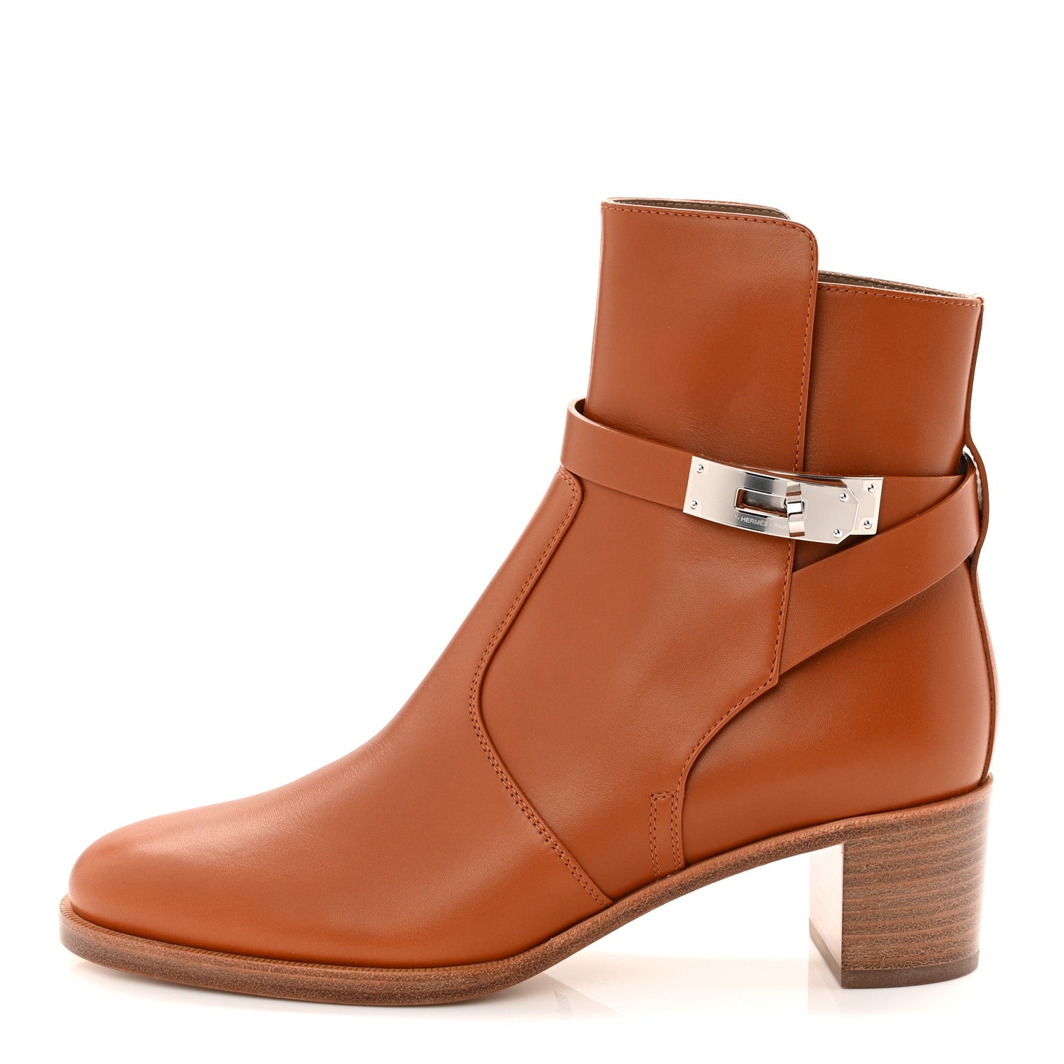 CALFSKIN FRENCHIE 50 ANKLE BOOTS NATUREL