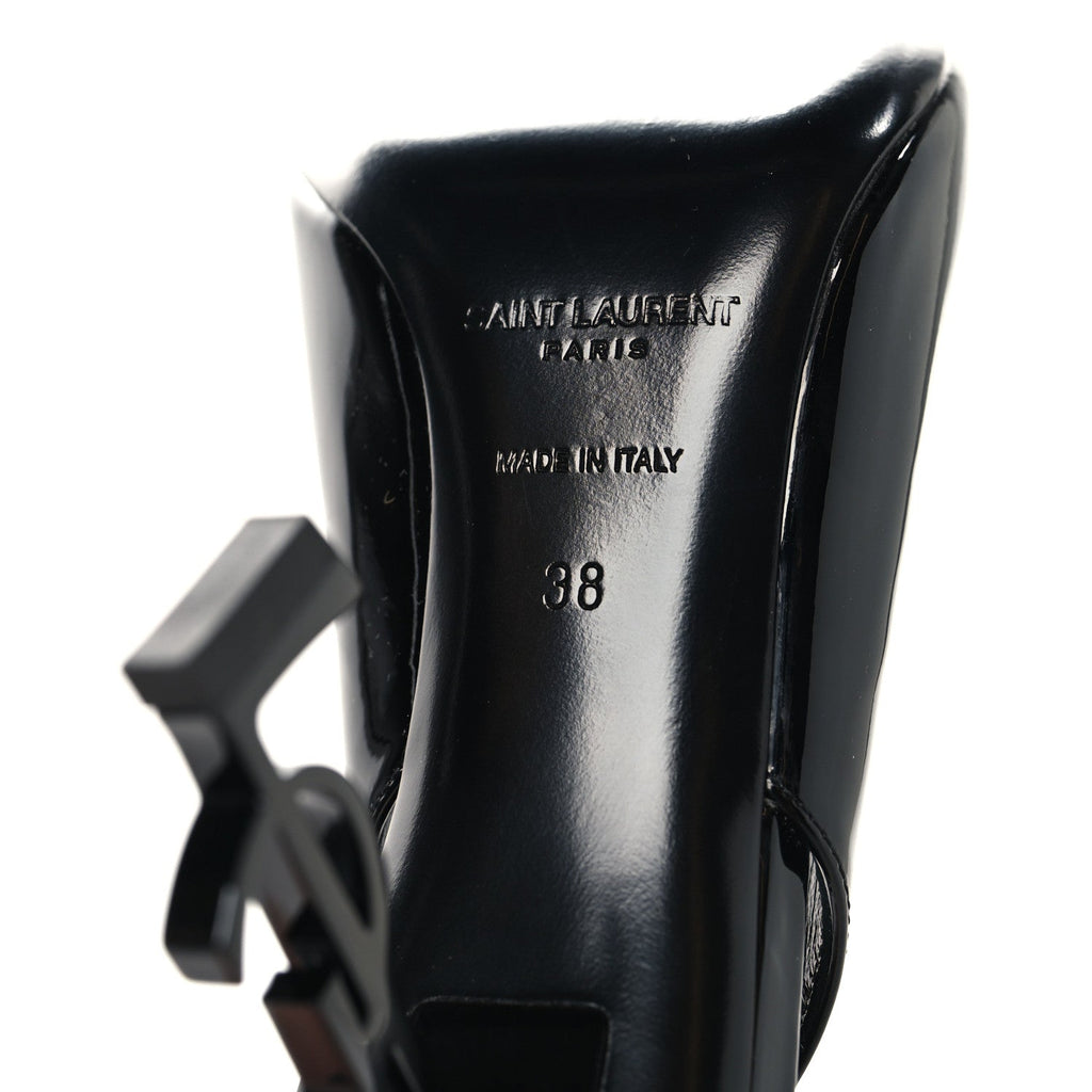 PATENT OPYUM 110 SLINGBACK PUMPS BLACK