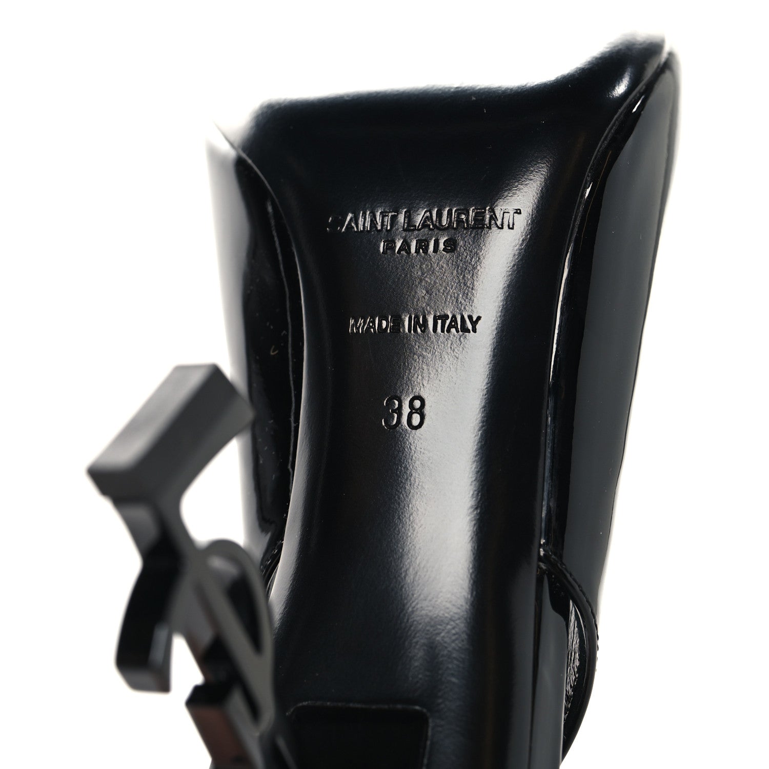 PATENT OPYUM 110 SLINGBACK PUMPS BLACK