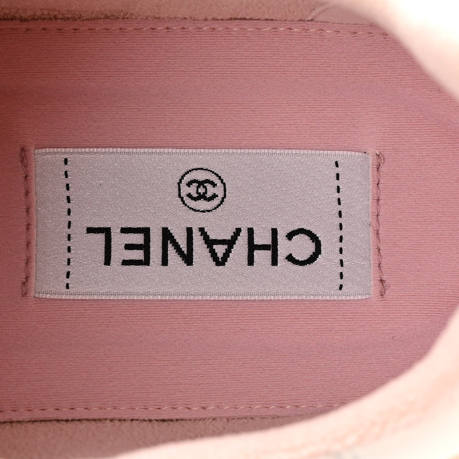 GRAINED CALFSKIN FABRIC WOMENS LOGO SNEAKERS WHITE LIGHT PINK