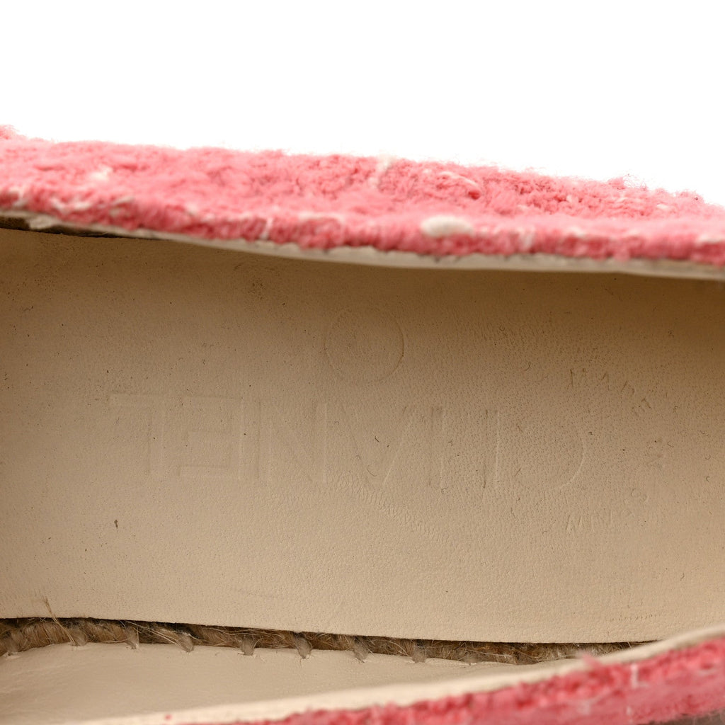 TWEED GROSGRAIN CC ESPADRILLES PINK
