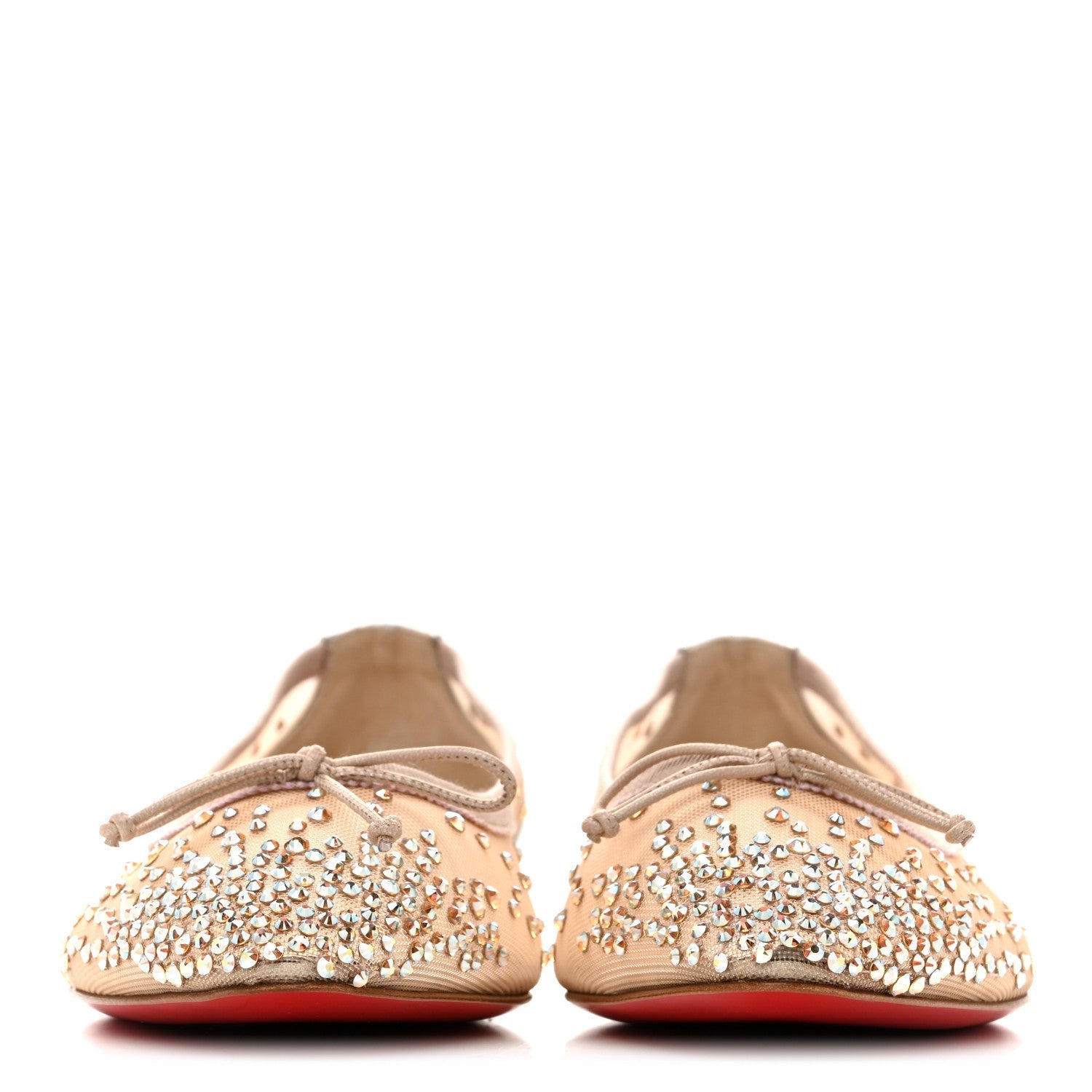 CRYSTAL STRASS FOLLIES FLATS SILVER
