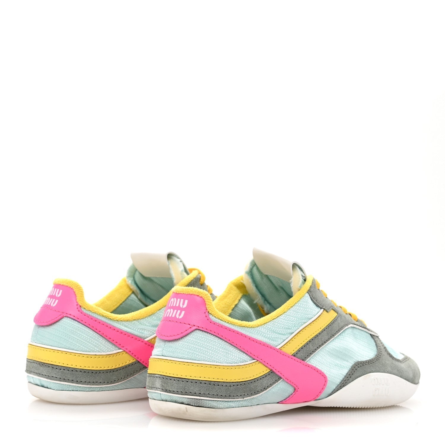 TECHNICAL FABRIC SUEDE GYMNASIUM SNEAKERS ANISE FUCHSIA