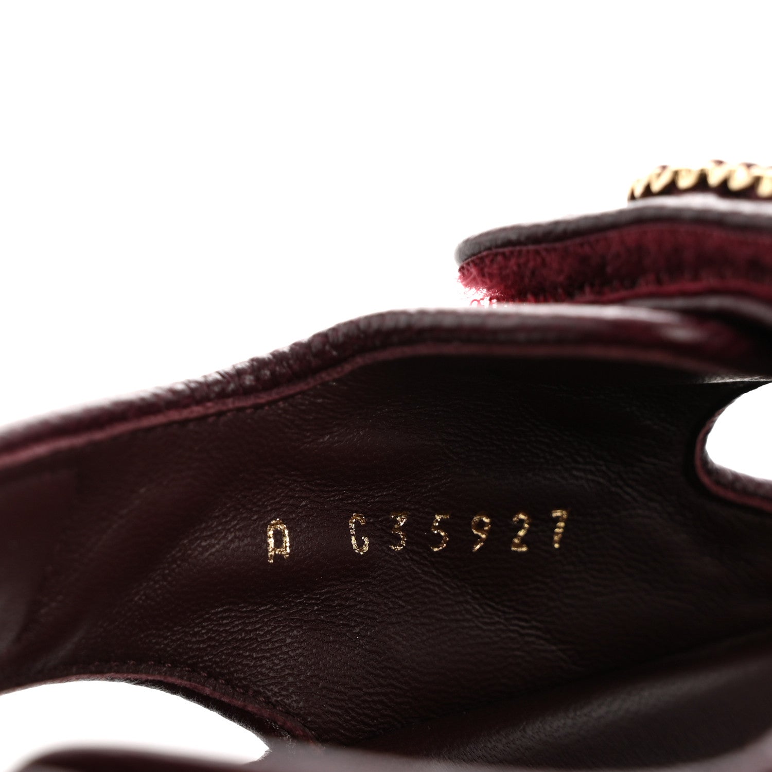 GRAINED CALFSKIN VELCRO DAD SANDALS MAROON