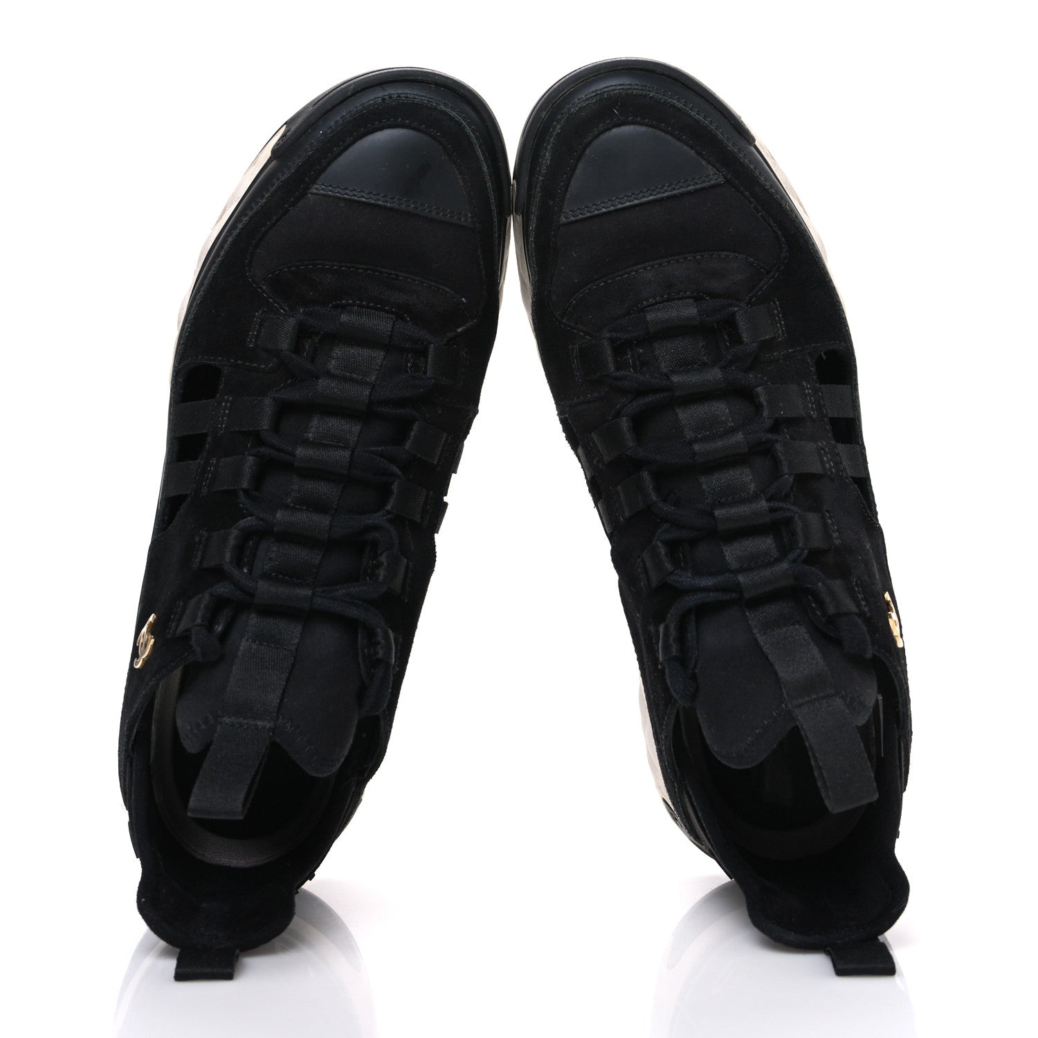 FABRIC CALFSKIN SUEDE CC SNEAKERS BLACK