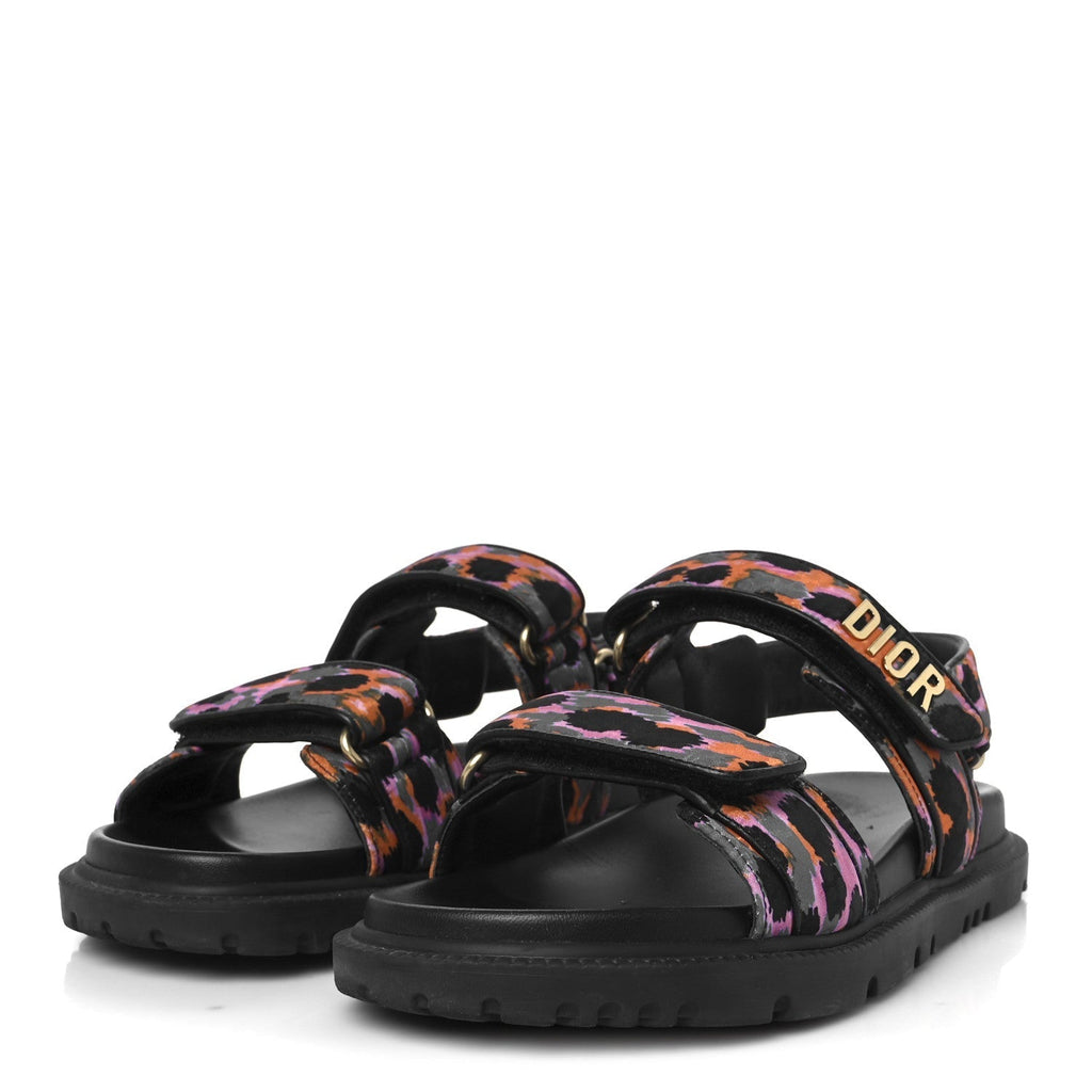 TECHNICAL FABRIC MIZZA PRINT DIORACT SANDALS MULTICOLOR