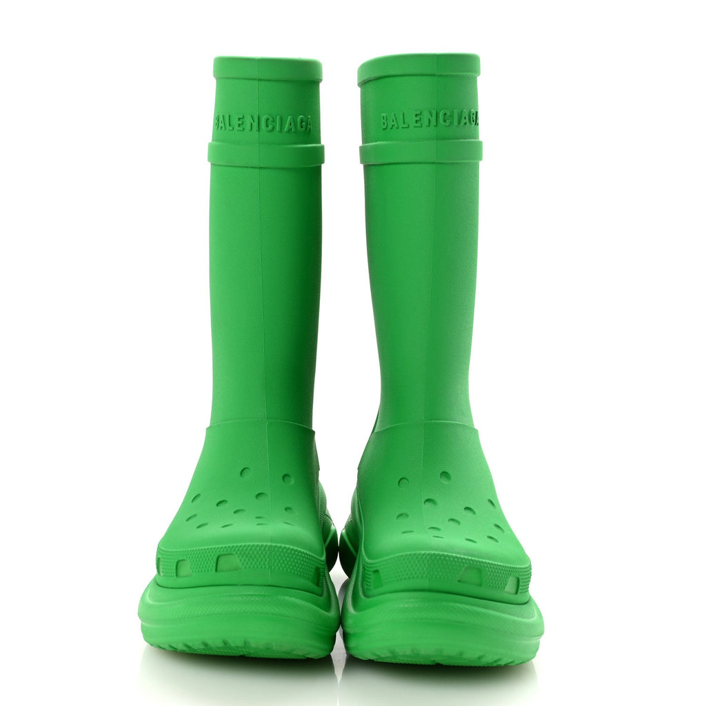 X CROCS RUBBER WOMENS RAIN BOOTS GRASS GREEN