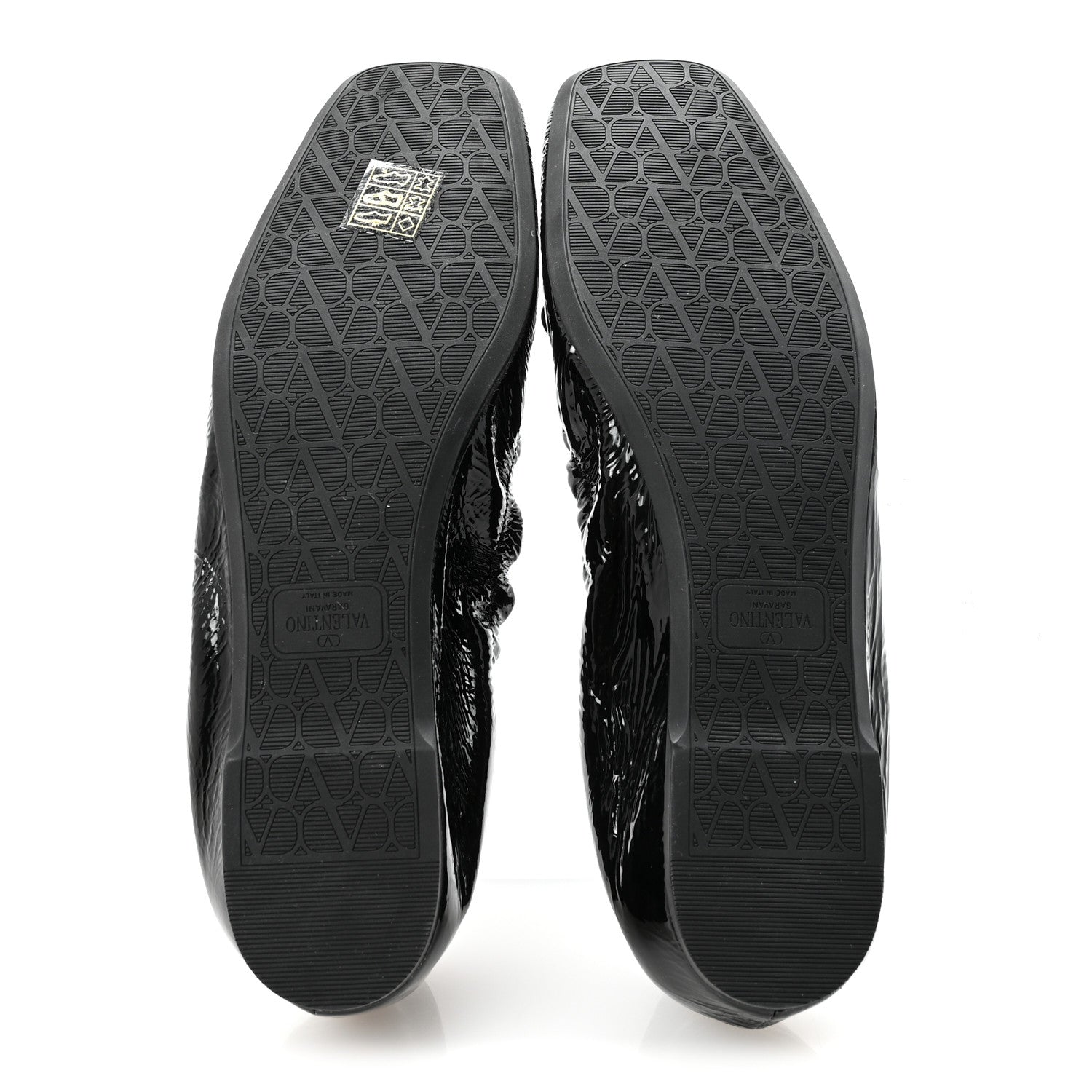 NAPLACK NAPPA VLOGO BOW MARY JANE BALLERINA FLATS BLACK