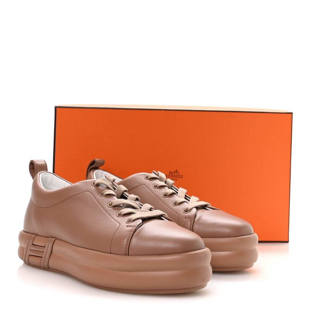 CALFSKIN WOMENS HAPPY SNEAKERS ROSE PERLE