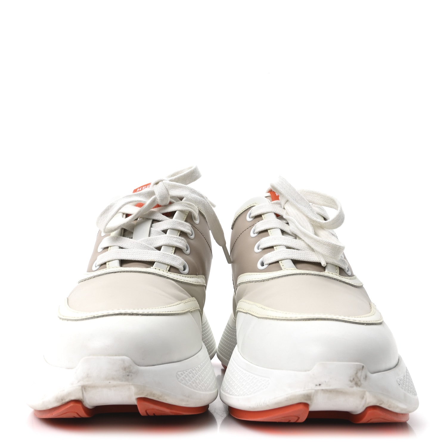 CALFSKIN WOMENS GIGA SNEAKERS MULTICOLOR WHITE GOMMA