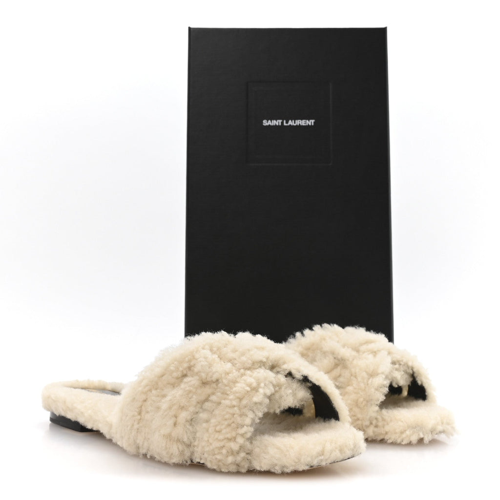 SHEARLING TRIBUTE 05MM SANDALS NATURALE