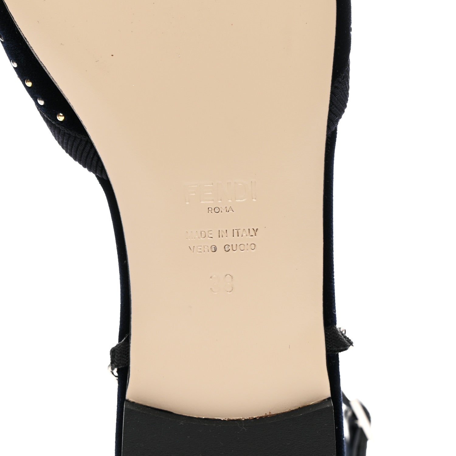 VELLUTO STUDDED COLIBRI LITE SLINGBACK BALLERINA FLATS BLUE NOTTE