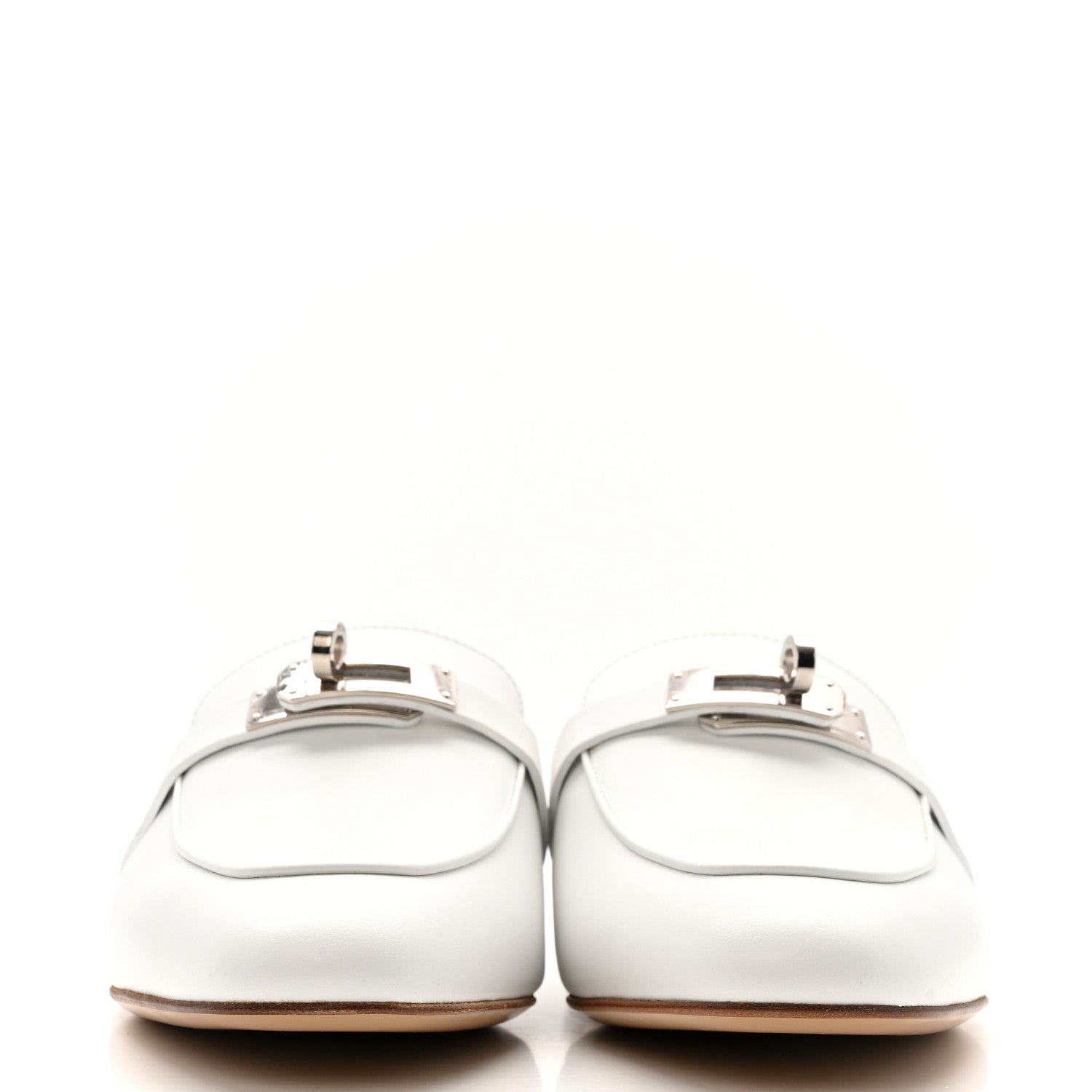 CALFSKIN OZ MULES WHITE