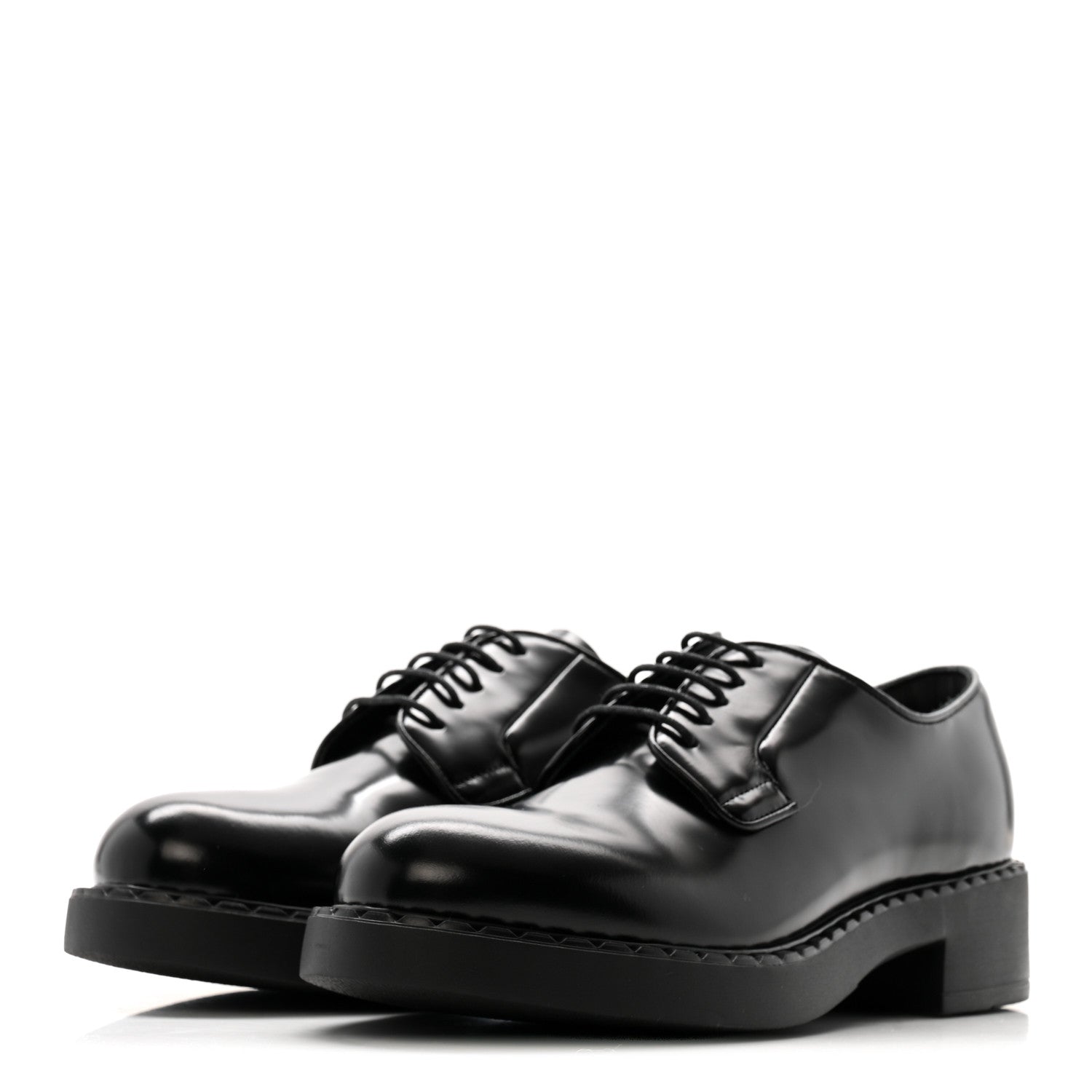 SPAZZOLATO CALZATURE DONNA 50MM DERBY LOAFERS BLACK