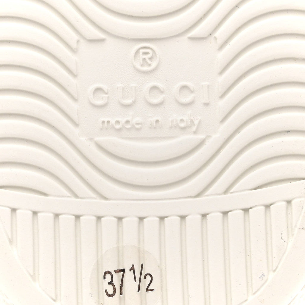 CALFSKIN INTERLOCKING G PERFORATED WOMENS ACE SNEAKERS WHITE GREY SKY