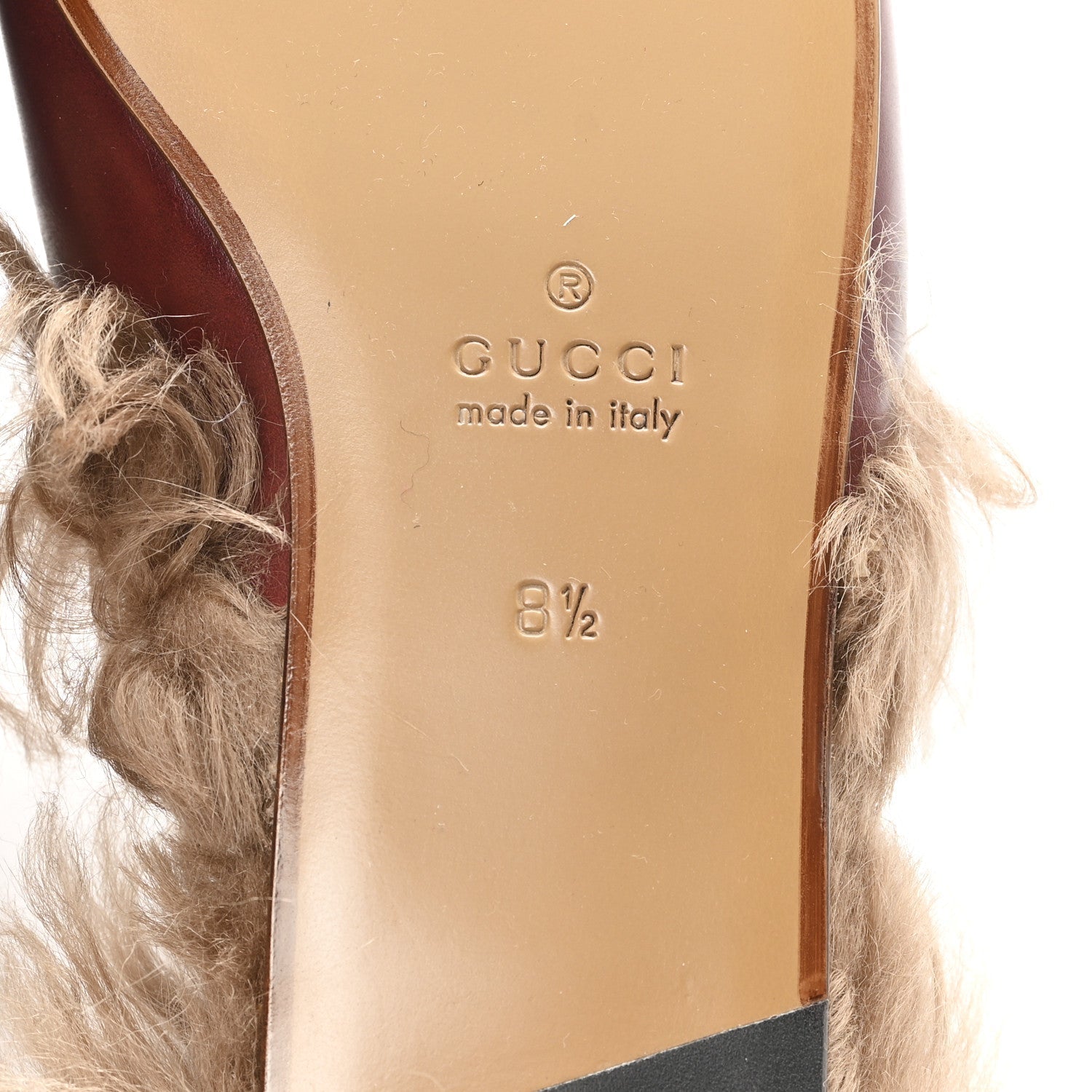 ETIS GLAMOUR CALFSKIN GRANADA KID FUR MENS PRINCETOWN SLIPPERS RUBY BORDEAUX NATURALE