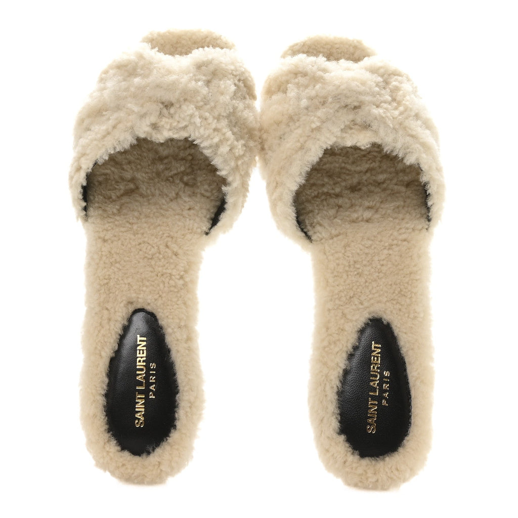 SHEARLING TRIBUTE 05MM SANDALS NATURALE