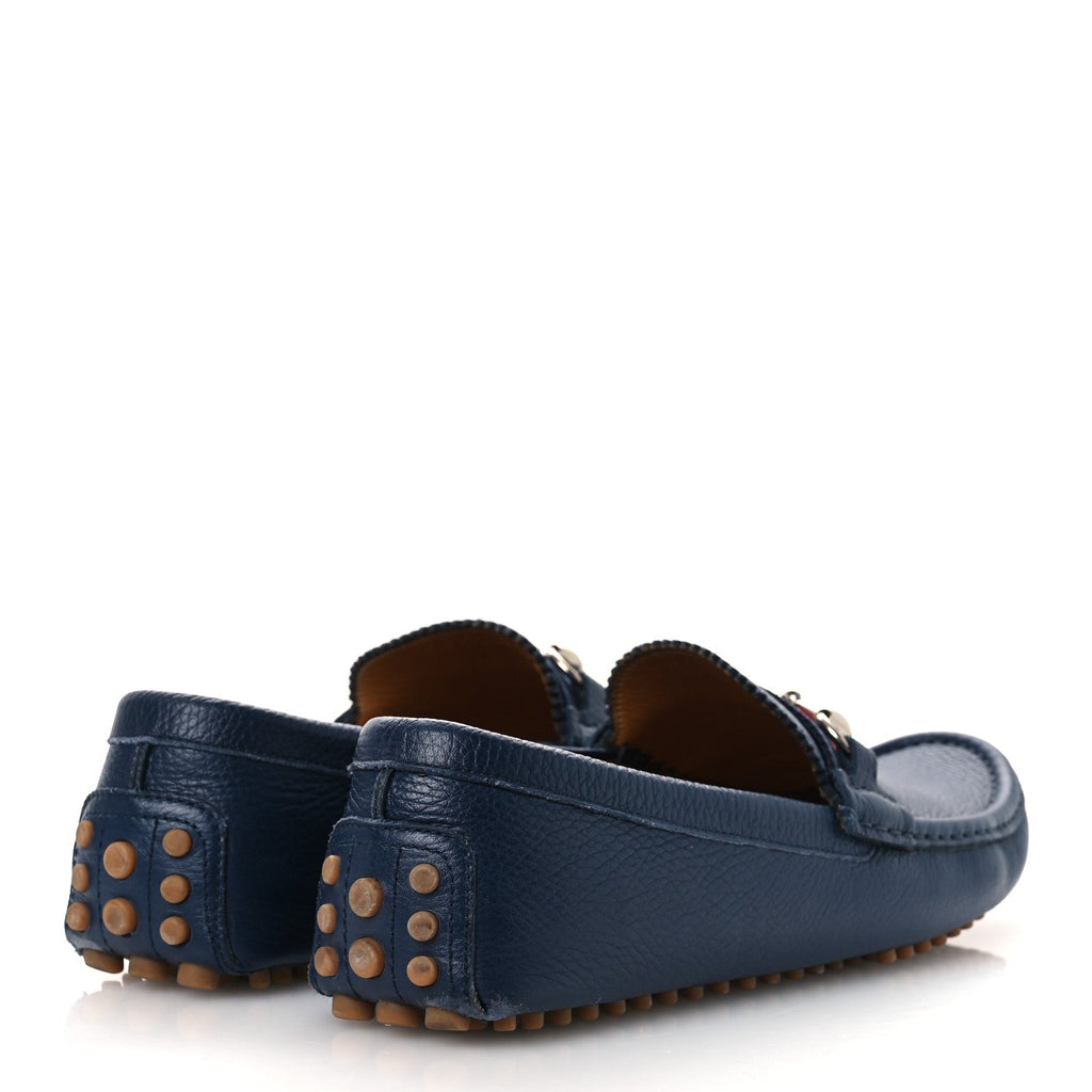 ROAD CALFSKIN WEB MENS HORSEBIT DRIVER LOAFERS MARITIME