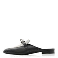 LIZARD CALFSKIN OZ MULES OMBRE BLACK