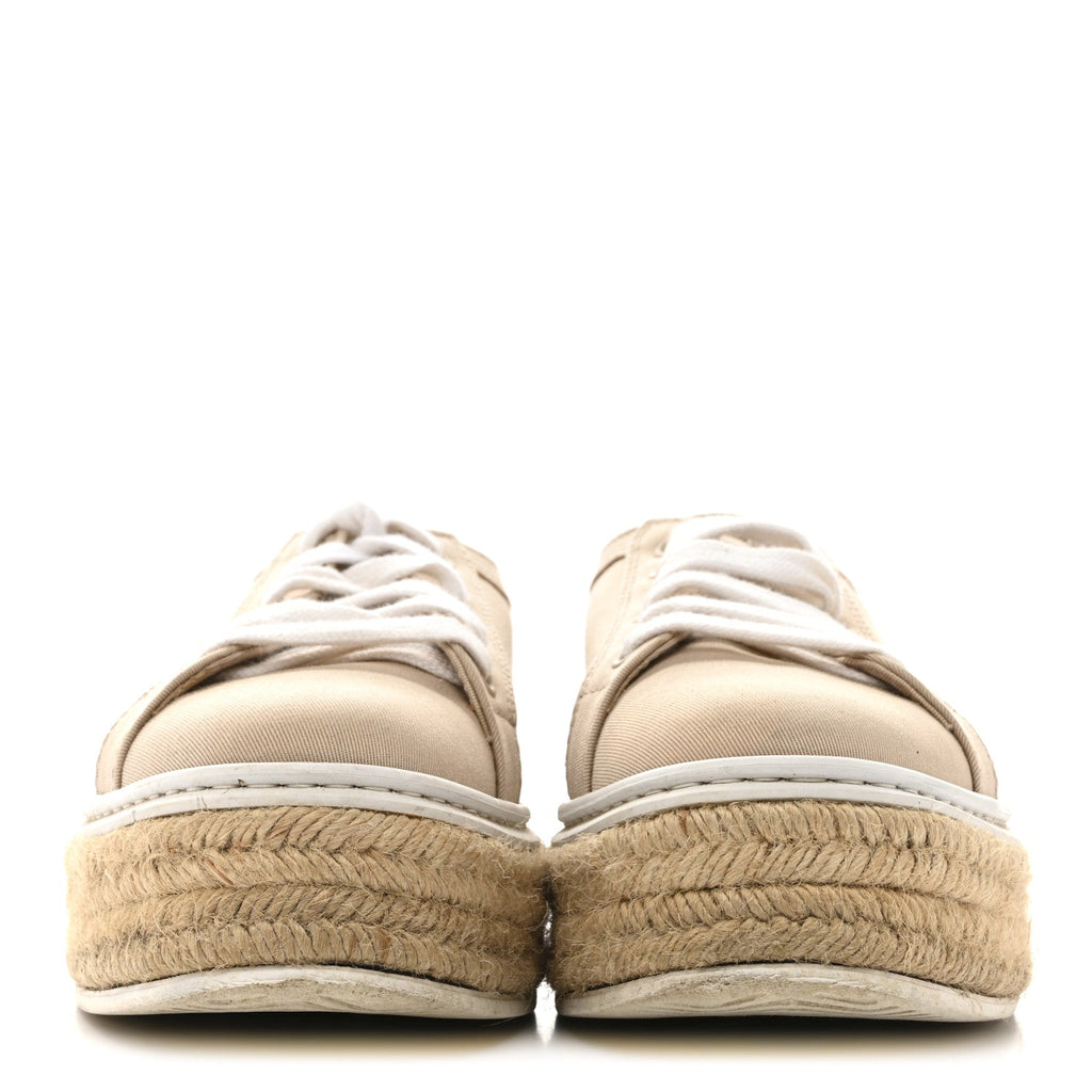 CANVAS GABARDINE ESPADRILLE 45MM PLATFORM SNEAKERS CORDA