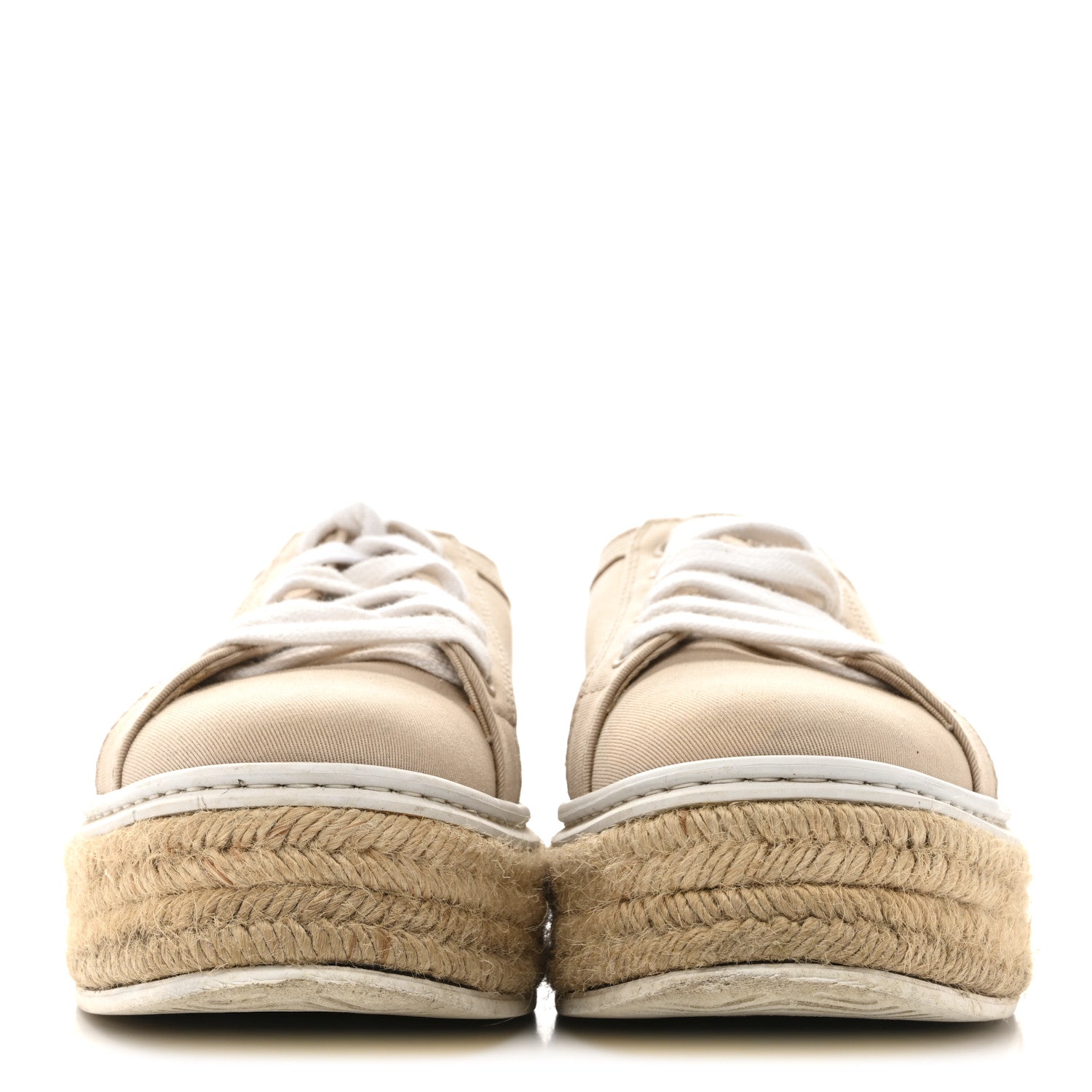 CANVAS GABARDINE ESPADRILLE 45MM PLATFORM SNEAKERS CORDA